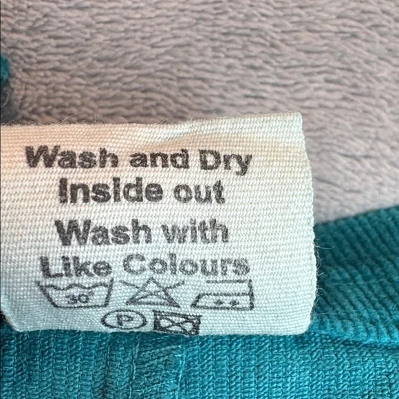 Lucy & Yak Original Organic Corduroy Dungaree Teal Size Medium - Picture 10 of 15